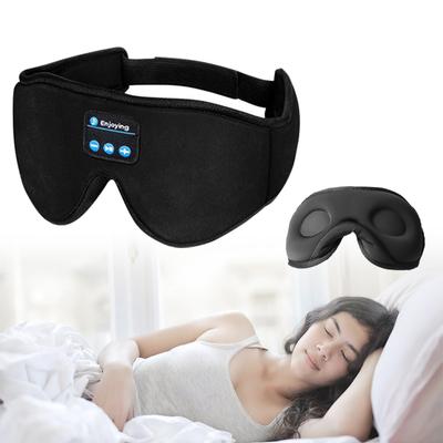 Bluetooth-Schlafkopfhörer 3D-Augenmaske Kabellose Flugreisen 5.0-Stirnband Weiche, elastische, bequeme Musikkopfhörer