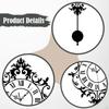 Pendulum Wall Clock Non Ticking Gift Easy Read Home Decor Silent Roman Numerals for Living Room