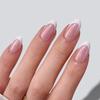 24pcs Premium ABS Oval Short Press On Nail Comfortable Easy Apply Multipurpose Daily Wear