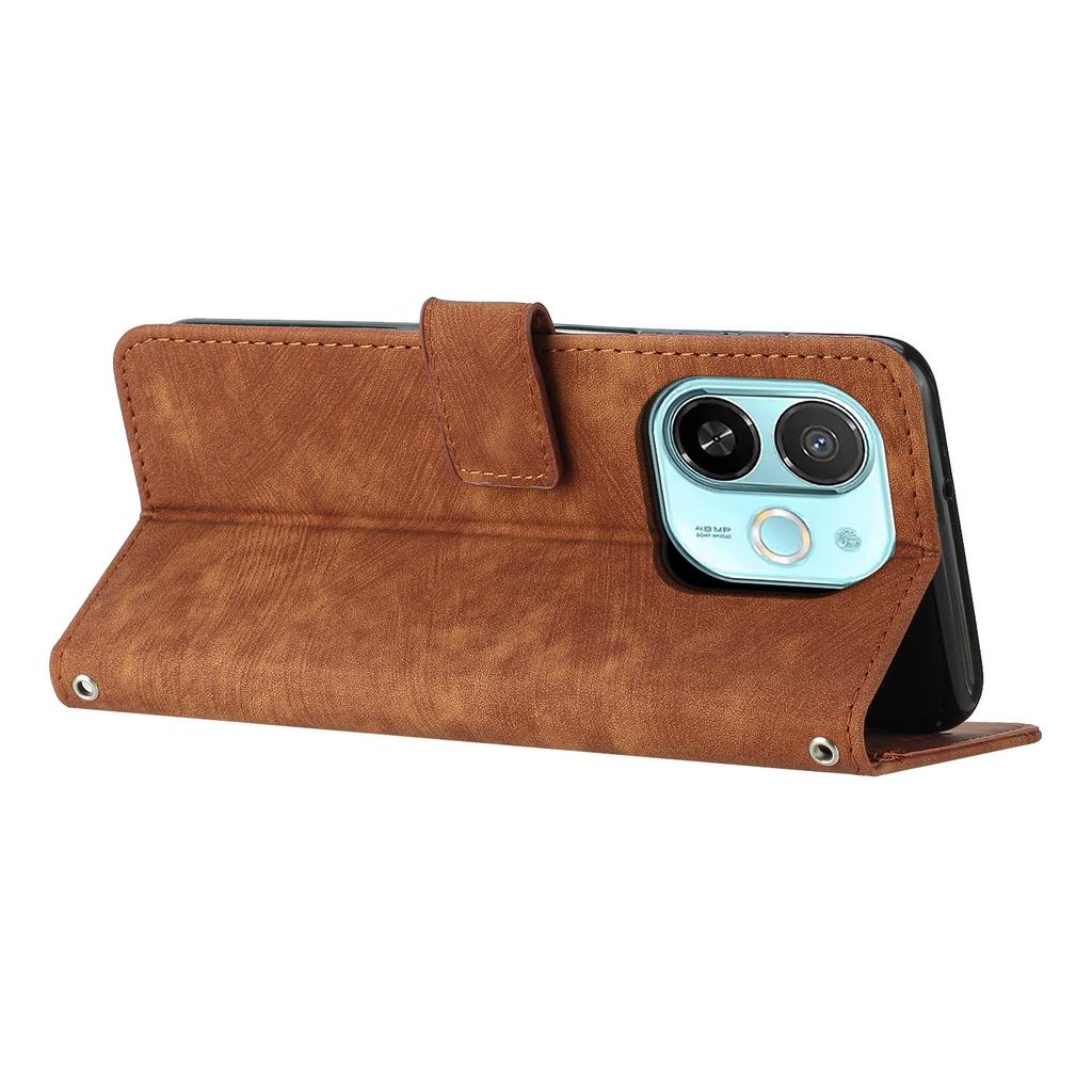 Pentru Carcasă TECNO Spark 30C 5G/Pop 9 5G, Husă Telefon din Piele cu Linii Imprimate și Suport