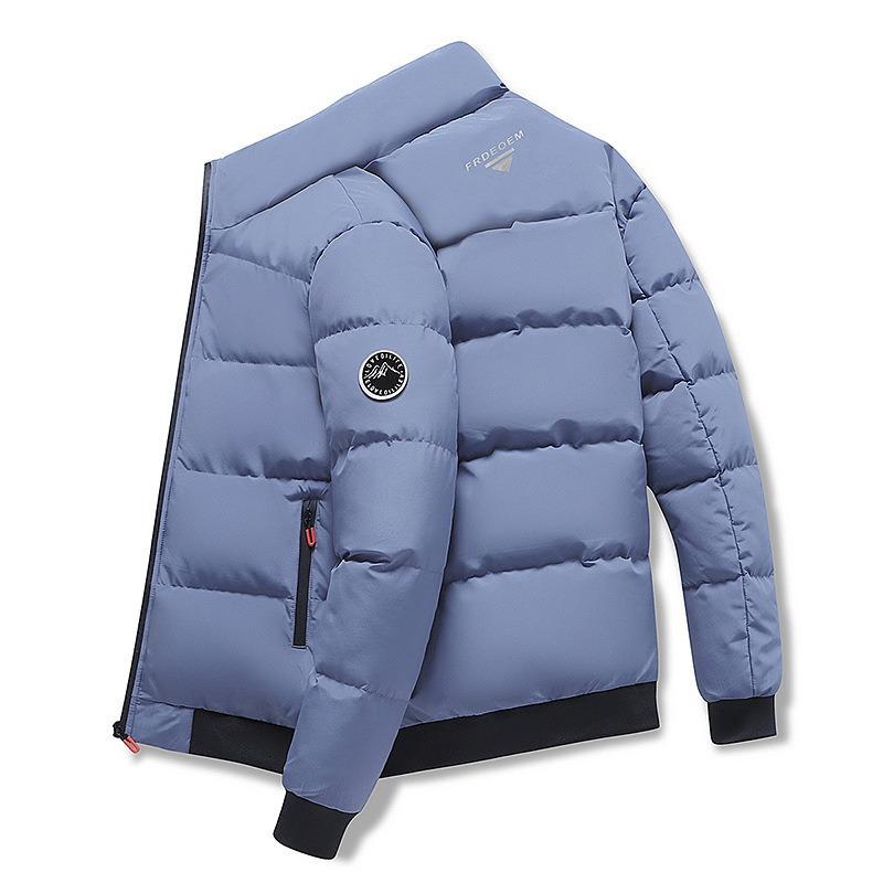 New Men's Padded Clothes Trendy Stand-up Collar Padded Jacket Autumn and Winter Casual Padded Clothes Men's Clothing
