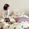 Spring/Summer Soft & Skin-friendly Pure Cotton Gauze 4-Piece Bedding Set: Class A Mother & Baby Grade