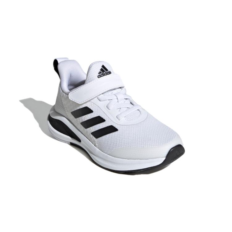 Adidas Fortarun EL K Abrasion Resistant Abrasion Resistant Low top Kids' Running Shoes White Black Kids' FW2578