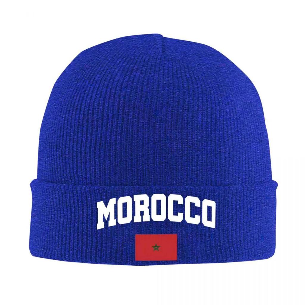 Kingdom Of Morocco Flag Knit Hat Beanies Autumn Winter Hats Warm Acrylic Fashion Caps Men Women