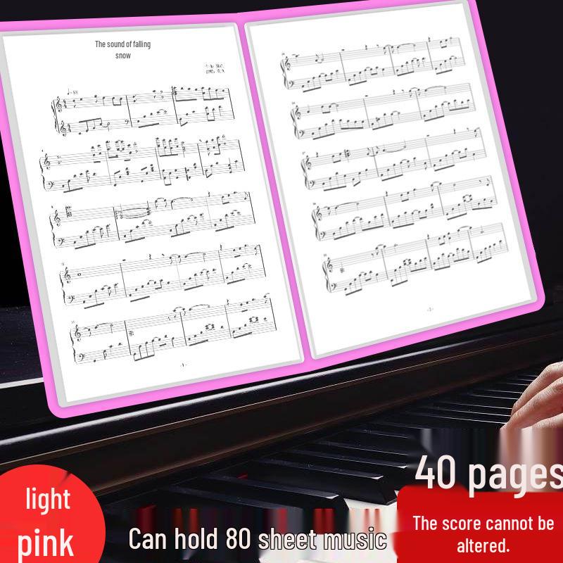 Expandable A4 Piano Sheet Music Clip Folder & Accessories