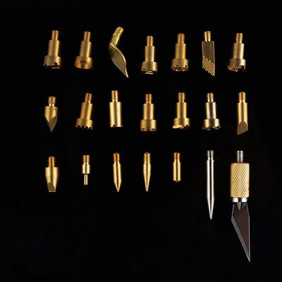22pcs Wood Burning Pen Tips Wood Pyrography Carving Iron Tips for Woodworking Soldering