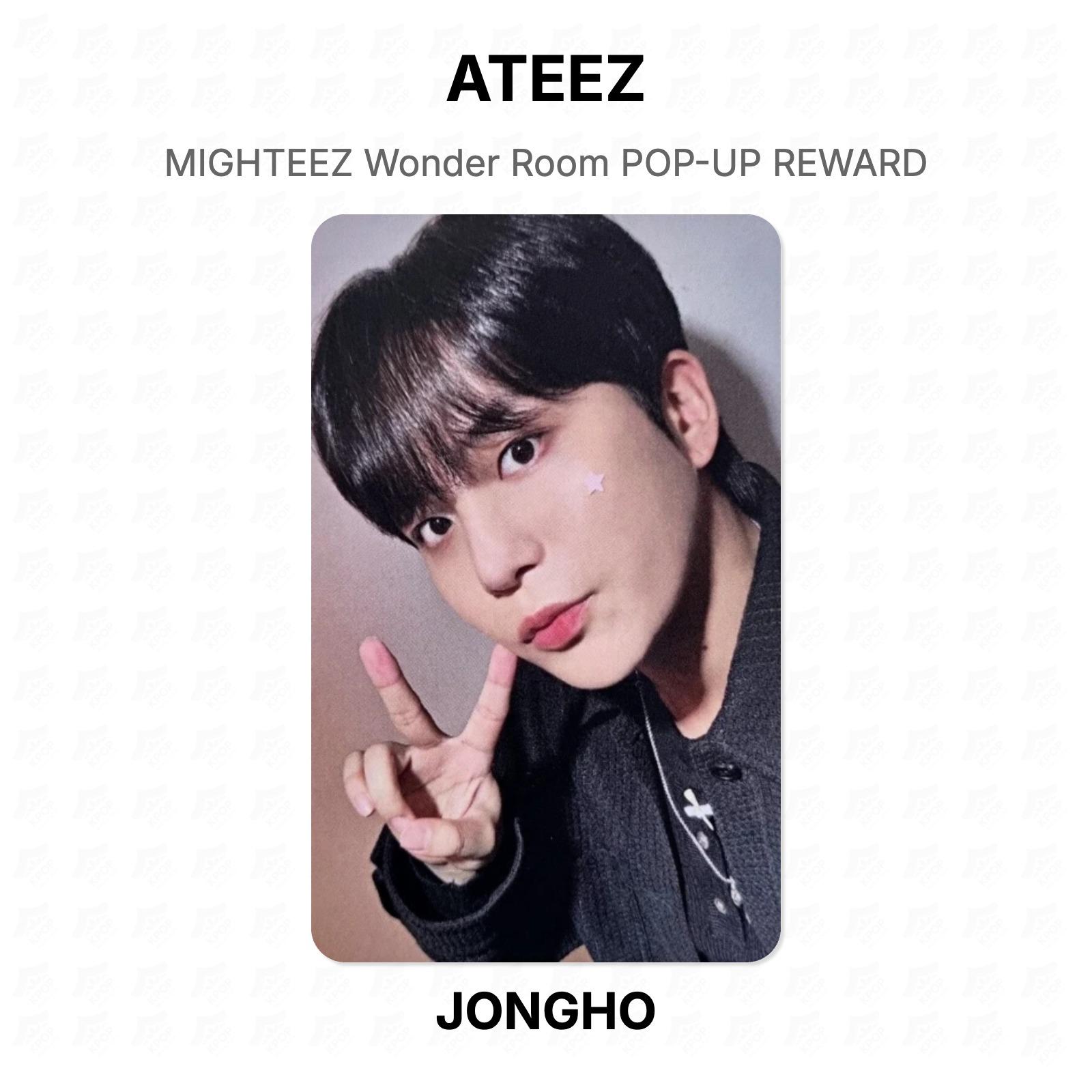ATEEZ MIGHTEEZ Wonder Room POP-UP REWARD Official Photocard JONGHO