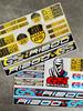 kfwhl7 Reflective Stickers for BMW Motorcycles - Helmet Decals with BMW Logo for G310GS/S1000RR/1200GS
