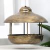 Outdoor Hanging Bird Feeder Metal Classic Minimalist Suet Seed Dispenser Small To Medium Birds