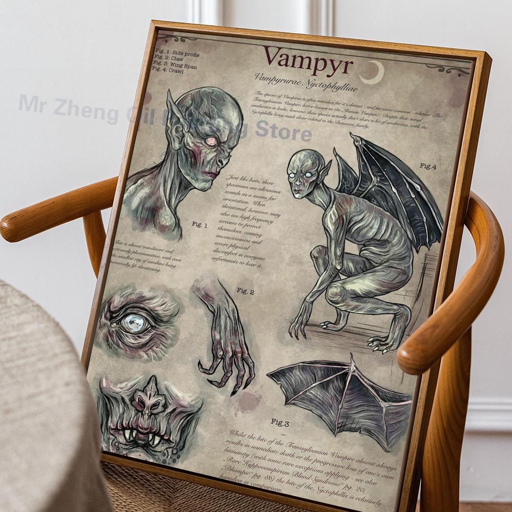 1PC H-Harry Potter Creaturi Magice Dementori Poster Autoadeziv Artă Impermeabilă Hârtie Autocolant Cafenea