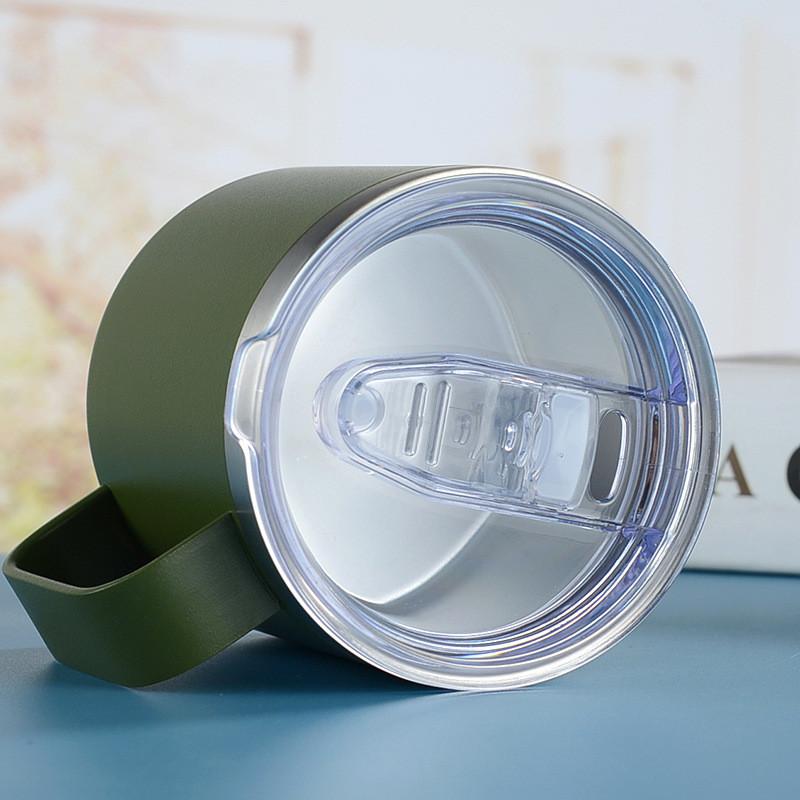 14oz Coffee Mug With Handle Yetys Tumbler Stainless Steel Vacuum Insulated Thermal Beer Cup Travel Thermos with Leakproof Lid