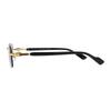 Gucci Logo Metal Irregular Sunglasses Men's Gold