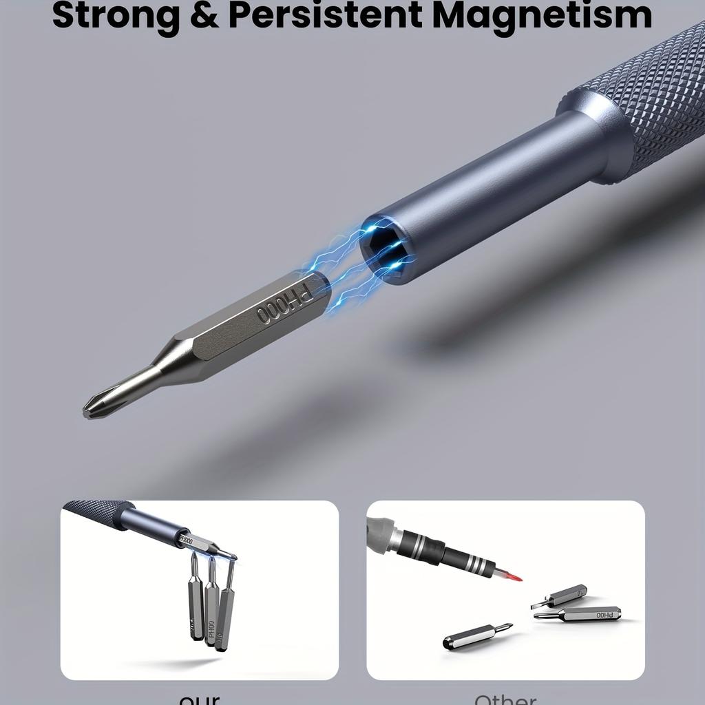 25-in-1 Kleines Präzisionsschraubendreher-Set, Professionelles Magnetisches Mini-Reparaturwerkzeug-Set für Telefon, Computer, Uhr, Laptop, Elektronischer Schraubendreher