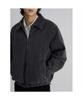 Padded Zip-Up Denim Outerwear Ash