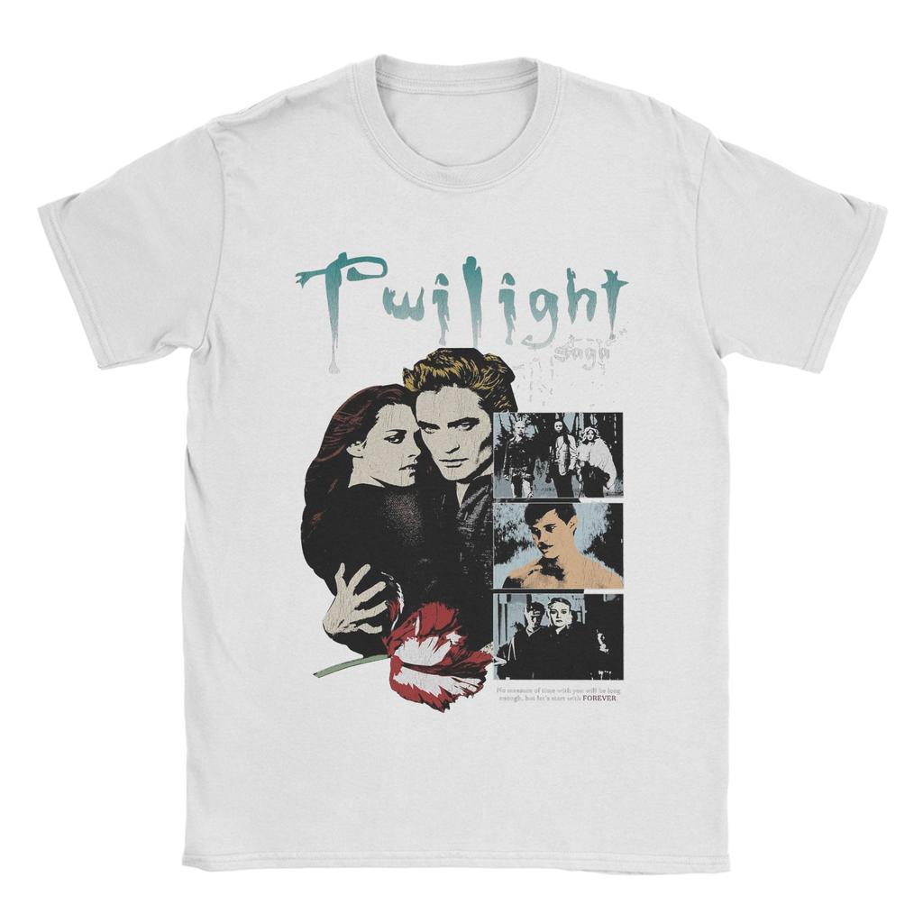 Twilight Saga Movie Men's T Shirts  Funny Tees Short Sleeve Crew Neck T-Shirt Pure Cotton Graphic Clothing