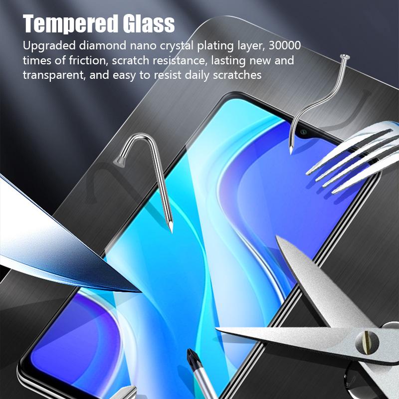 3Pcs Tempered Glass for Xiaomi Redmi Note 12 11 10 9 8 Pro 10S 9S 11S 11 Pro 5G Screen Protector for Redmi 9C 9A 9 10 10C Glass
