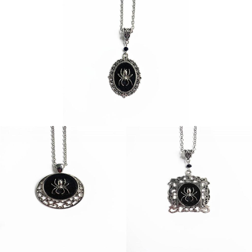 Spider Jewelry Necklace Gothic Pendant Alloy Chain For Men Women