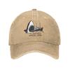 Bonés de Beisebol Vintage Dentes de Tubarão 50º Aniversário do Filme Unissex Snapback de Sarja Desgastada Clássico Tubarão Chapéus de Presente de Verão para Exterior
