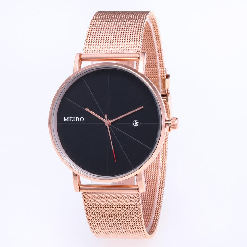 Ebay Wish High-End Business Calendar Mesh Belt Temperament Casual Quartz Watch