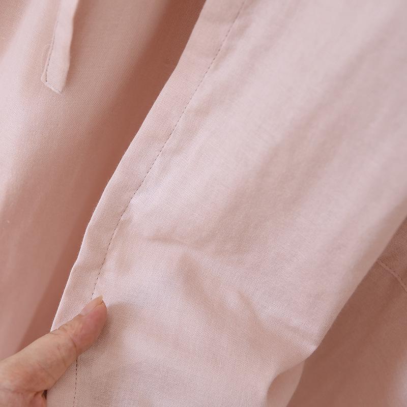 Japonská dámská bavlněná gázová kimono pyžamová souprava - Letní volný župan pro páry