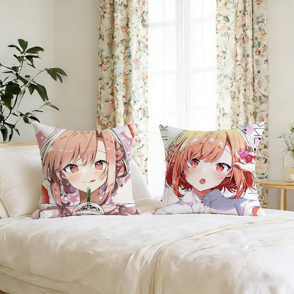 Cute Mme anime Llove Song cushion cover For Pillow Printing Sofa Decoration Home Car Room Coffee Shop Office Nordic Simplicity