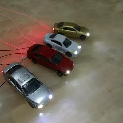 Sandtable Car Model Car 20mA Can Light Up Color Model Car Colors Random LEDs