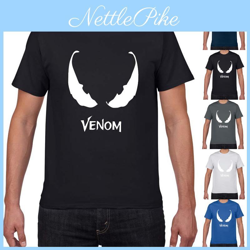 Stylish Comic Venom Spider-man Men Short Sleeve Crew Neck T-shirt For Casual Wear