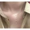 Shijia Pearl Necklace Women's Niche Light Luxury Design High-end Temperament Collarbone Chain Neck Chain Sweater Chain Bead Chain