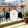 Backyard Balcony Holiday Accent Halloween Hanging Pendant, Colorful Sun Catcher for Wall Window Decoration, Stained Glass Home Style Art Ornament And