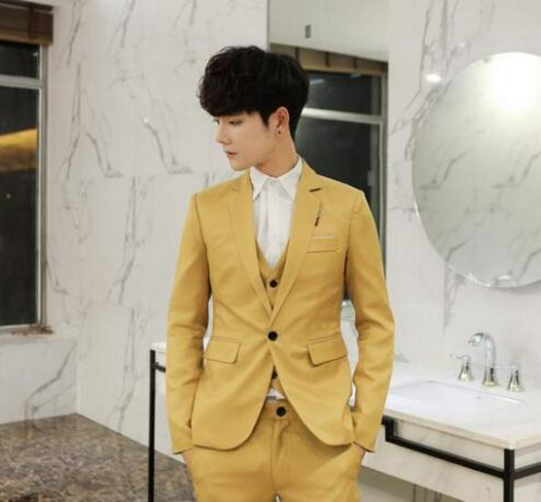 European Size Men's Slim Fit Blazer - Thickened Casual Suit, Korean Style