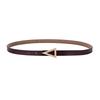Chic Simple Women Belt With Metal Triangle Buckle For Dress And Attire Formal