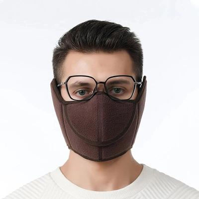 Kış Yarım Yüz Maskesi Bisiklet Kamp Kayak Yüz Maskesi Polar Polar Sıcak Maske Earmuffs Açık Nefes Maske Rüzgar Geçirmez Boyun Isıtıcı