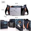 FANDARE Riñonera de Gran Capacidad con Agujero para Auriculares y Llavero Multifuncional para Motocicleta y Exteriores Bolso Negro, Gancho para Hombre, Running,
