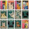 ¿Estás Defecando Pósters Baño Divertido Señal de Baño Impresiones en Lienzo Arte Lindo de Gato Negro para Decoración de Paredes Baño