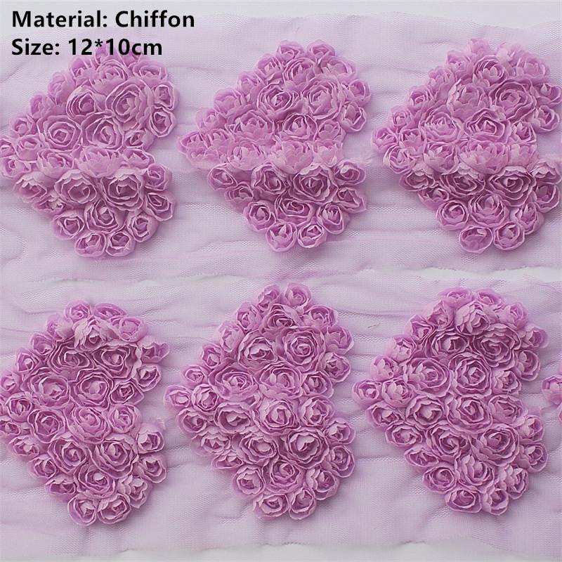 20 Stück Große Chiffon-Rosen-Herz-Aufnäher für DIY Baby Mädchen Kleidung Kleid Strampler Hemden Nähdekorationen Haarschleifen-Zubehör