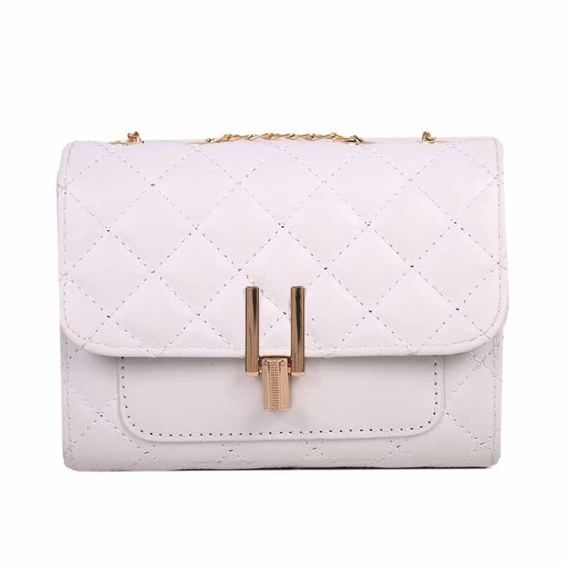 

omen s bag new bag autumn and winter creative messenger bag fashion shoulder chain bag diamond women s bag белый