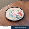 New Chinese Style Absorbent Round Tea Tray