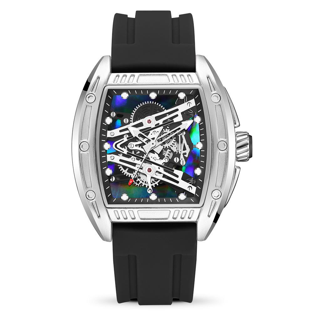 New Barrel-shaped Luminous Waterproof Domineering Sports Quartz Watch