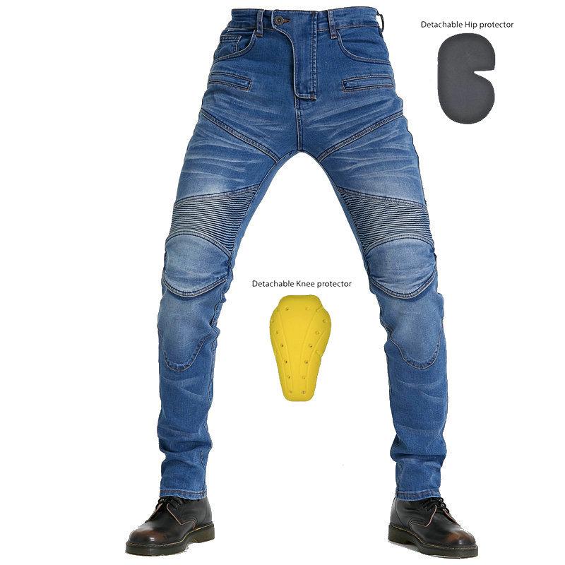 

VOLERO Men s Stretch Motorcycle Jeans, Four-Season Anti-fall Straight Leg Riding Pants XXXL