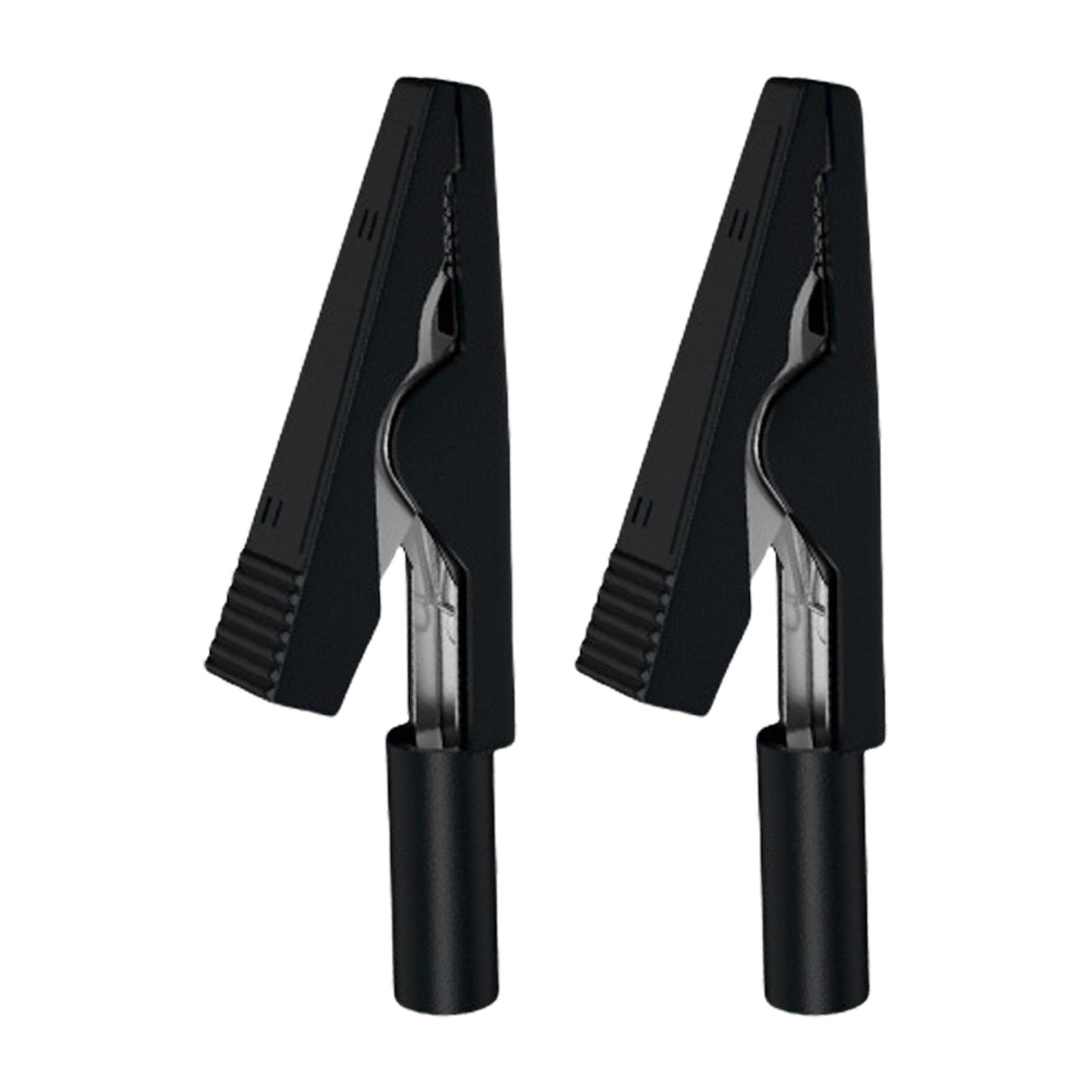 

2 мм Банановий Штекер Затискачі Крокодил Стійкі до Корозії для Стабільної Передачі Сигналу в Лабораторних Випробуваннях та Електронних Проектах чорний