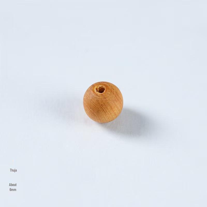 Natürliche Holzperlen: Grünes Sandelholz, Rotes Sandelholz, Ebenholz, Goldener Seidensandelholz, Zypresse - DIY-Zubehör