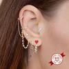 925 Silver Needle Cute Starfish/Shrimp Pendant Earrings Red Chili/ Star Enamel Gold Earrings For Women Fashion Jewelry