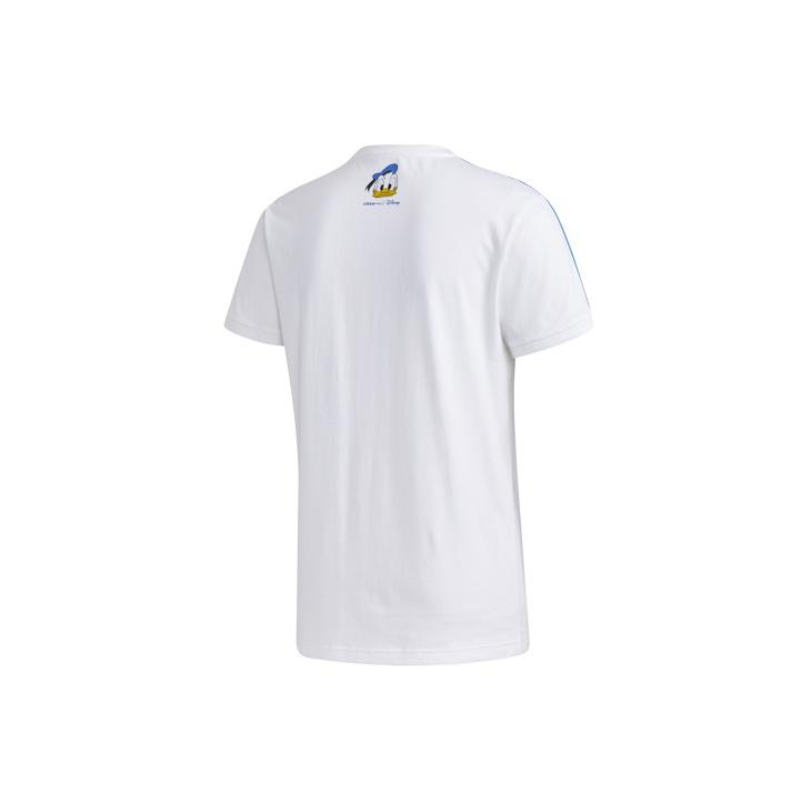 adidas Neo Donald Duck Casual Crew Neck T-Shirt Men Tops White GJ5648