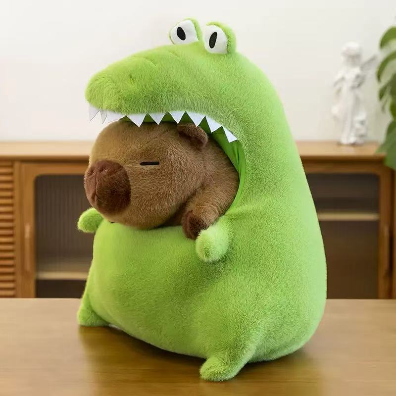Schattige Krokodil Haai Capybara Perifere Pluche Pop Capibara Pluche Pop Reusachtig Kawaii Knuffeldier Pop Kinder Verjaardagscadeau Speelgoed 30cm
