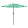 Vidaxl Garden Parasol On Steel Pole, Green, 388X388X248 Cm