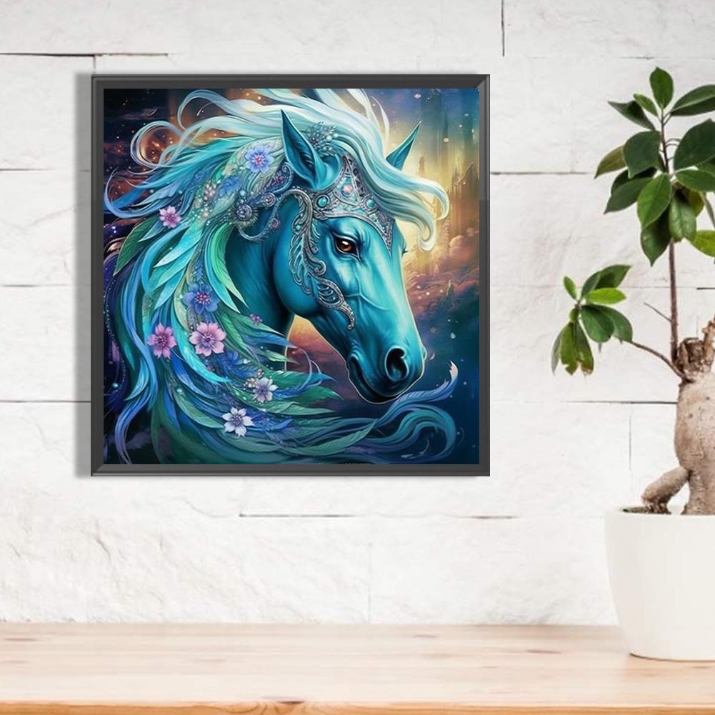 5D DIY Full Round Drill Diamond Painting Horse Kit Home Decoration Art Craft