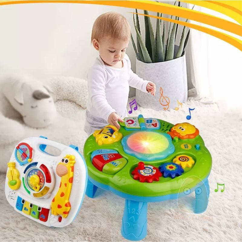 Colorful Ocean Animal Learning Table For Toddlers With Music And Lights For Fun Playtime