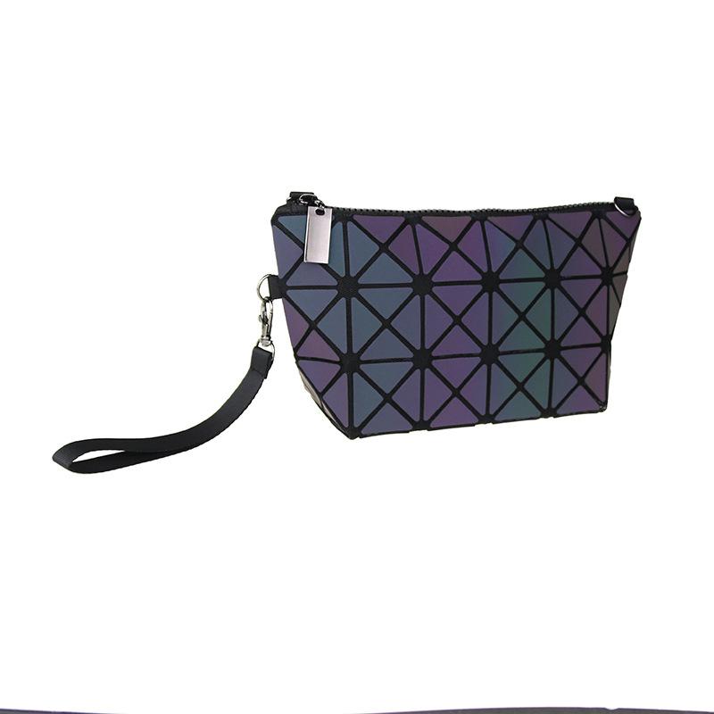 Sac Géométrique Diamant Sac Bandoulière Mini Géométrique pour Femme Sac Cosmétique Coloré Sac à Main Pliable Créatif pour Femme