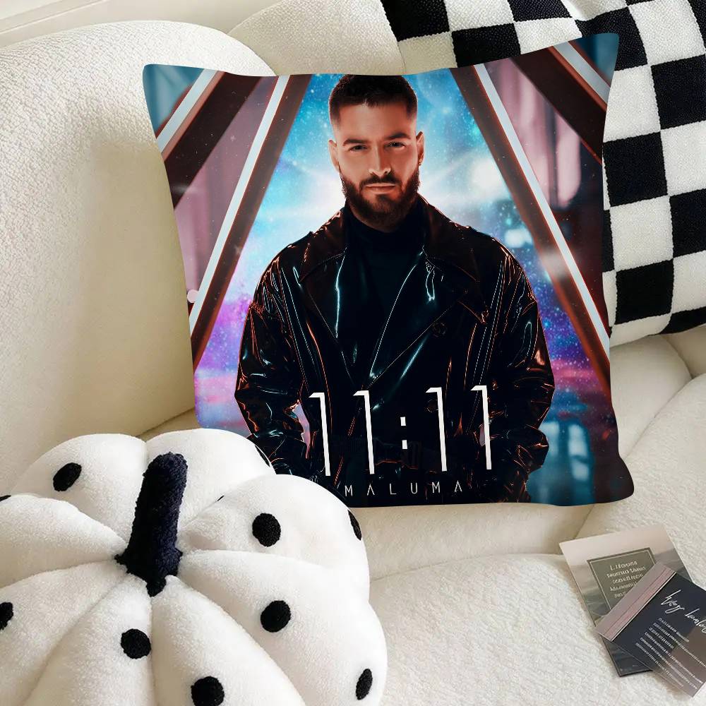 

Classic Singer MMaluma Muisc Pillow Case Fashion Square Pillowcase Bedroom Sofa Room Ins Decoration Leisure 40x40 cm
