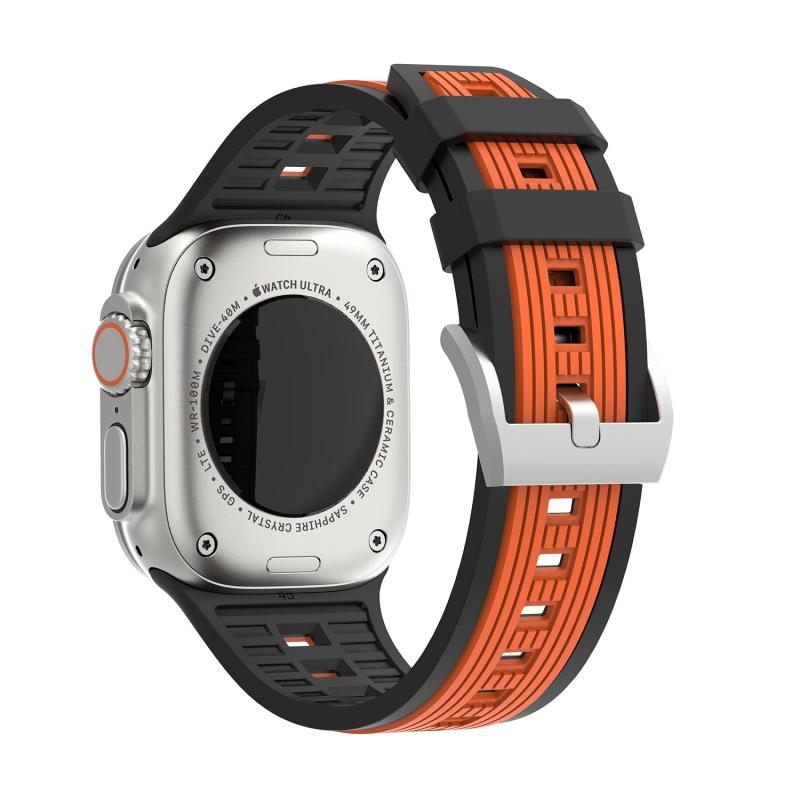 Soft Silicone Strap For Apple Watch Series 11 46mm Band 42mm 44mm 45mm 41mm 40mm 38mm Ultra 2/3 49mm Sport Bracelet iWatch Serise 10 9 8 7 6 5 4 3 SE